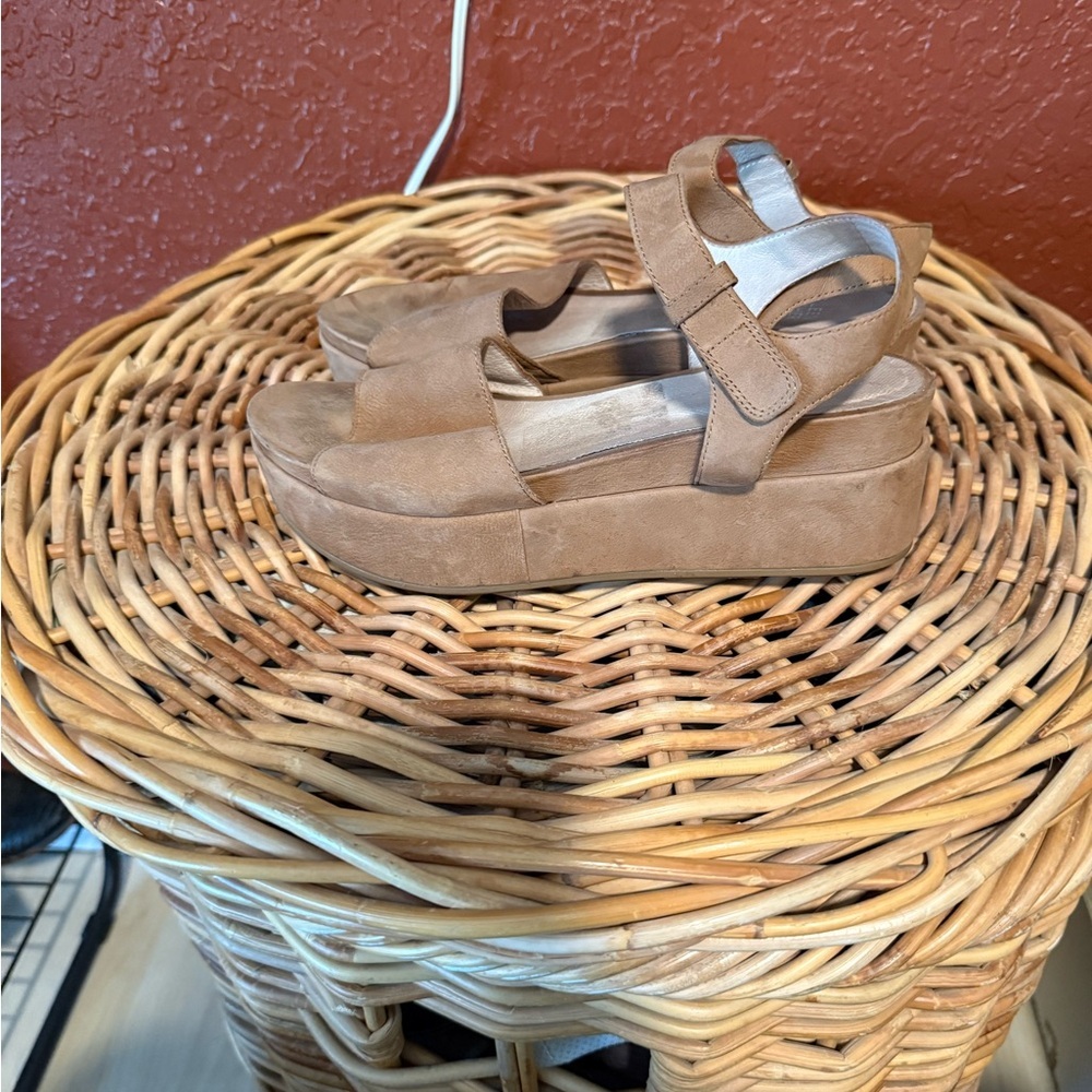 Eileen fisher strappy wedge